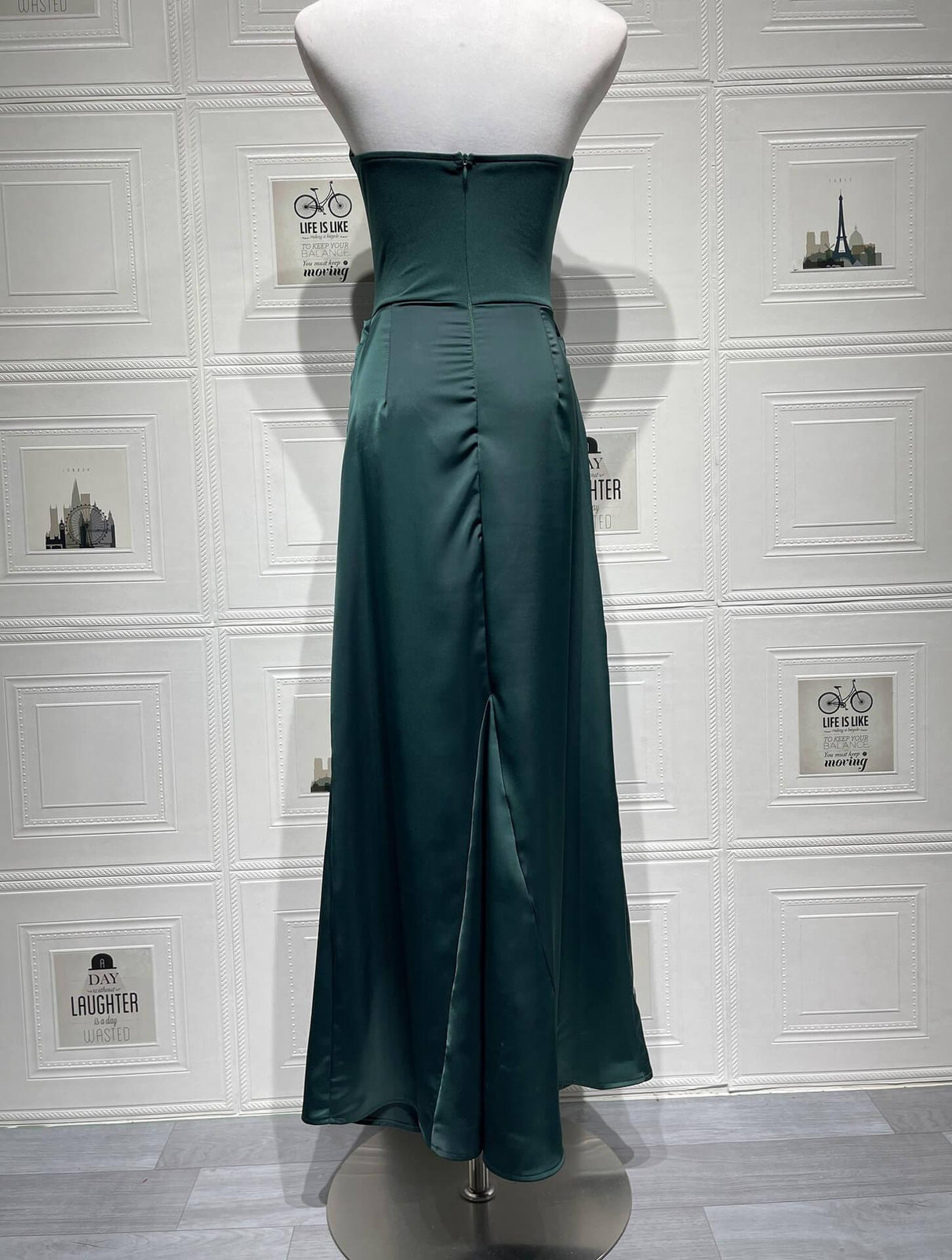 Selmori Vianne Off-Shoulder Corset Maxi Dress