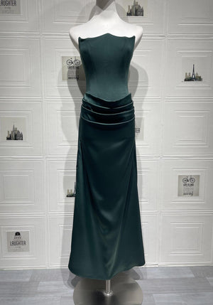 Selmori Vianne Off-Shoulder Corset Maxi Dress