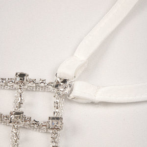 Désir Beaded Backless Maxi Dress White