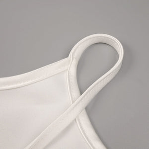 Désir Beaded Backless Maxi Dress White