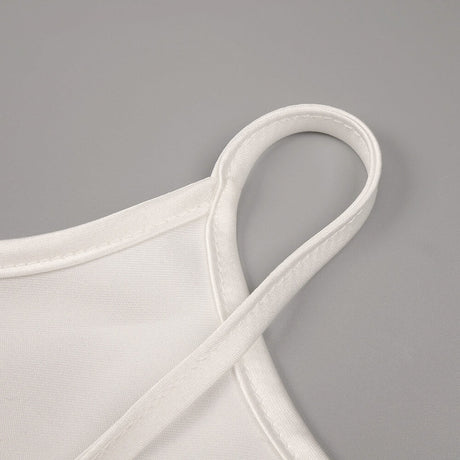 Désir Beaded Backless Maxi Dress White