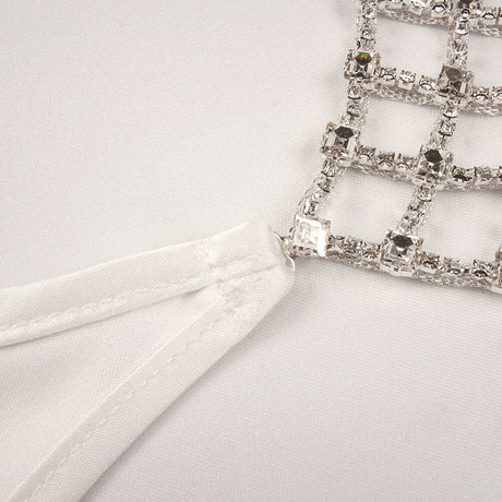 Désir Beaded Backless Maxi Dress White