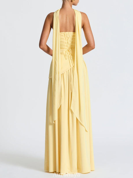 Selmori Solène Asymmetrical Maxi Gown