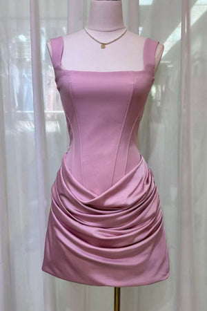Aurelia Square-Neck Boned Mini Dress