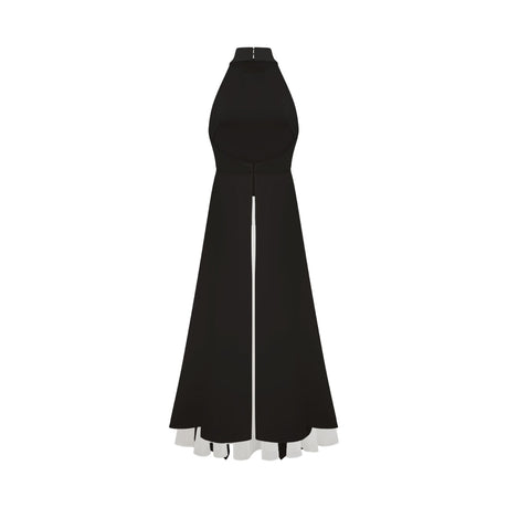 Selmori Juliette halterneck layered Maxi dress