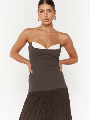 Selmori Ludivine Strapless Maxi Dress