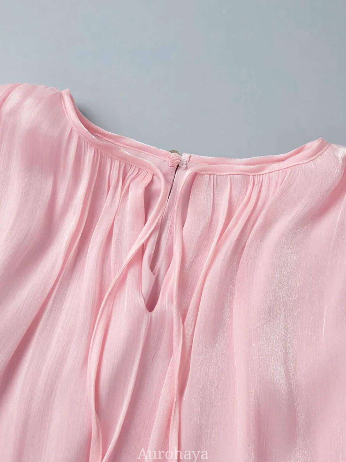 Selmori Avelisse Draped Mini Dress