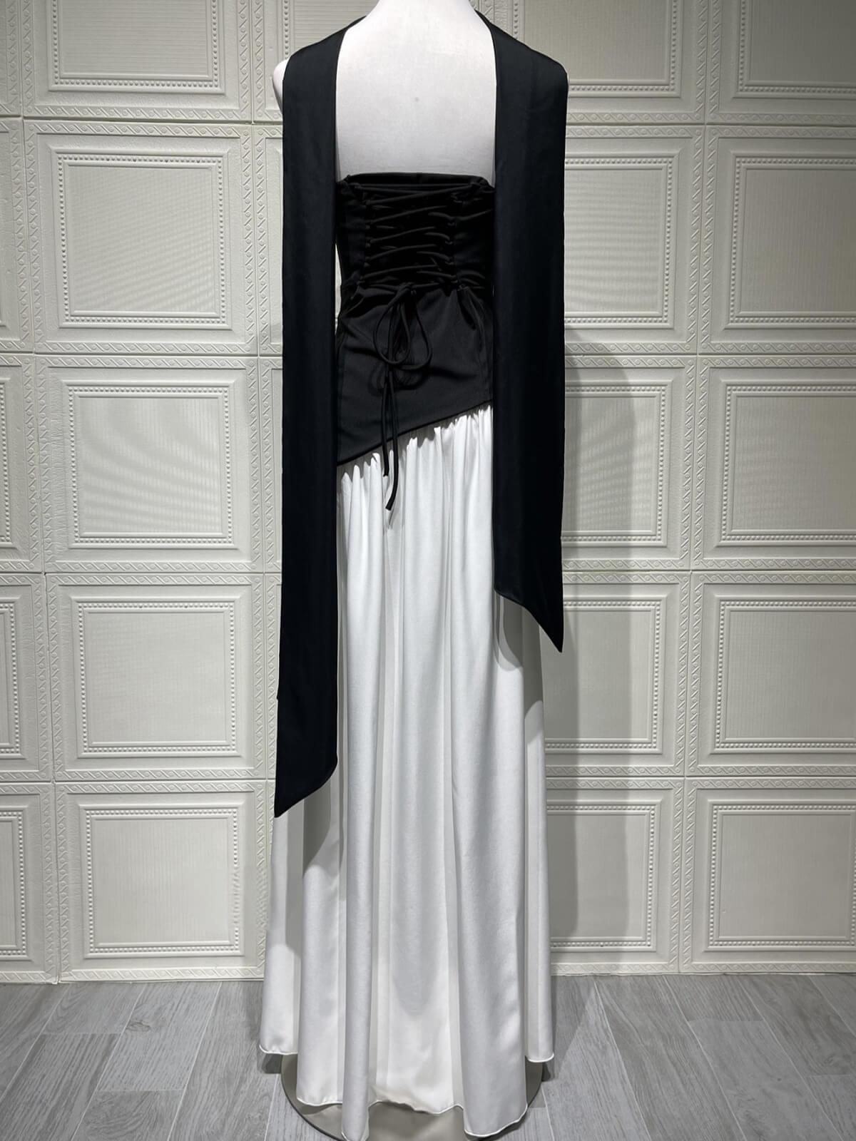 Selmori Solène Asymmetrical Maxi Gown