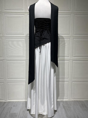 Selmori Solène Asymmetrical Maxi Gown