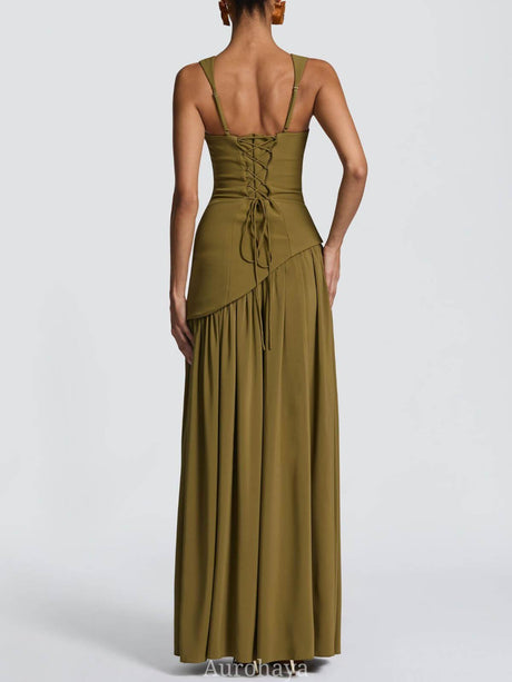 Selmori Solène Asymmetrical Maxi Gown