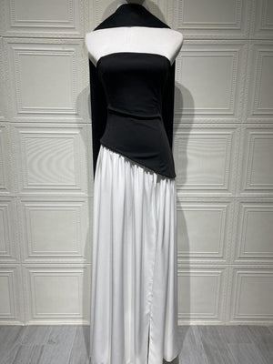 Selmori Solène Asymmetrical Maxi Gown