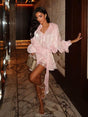 Selmori Avelisse Draped Mini Dress Pink