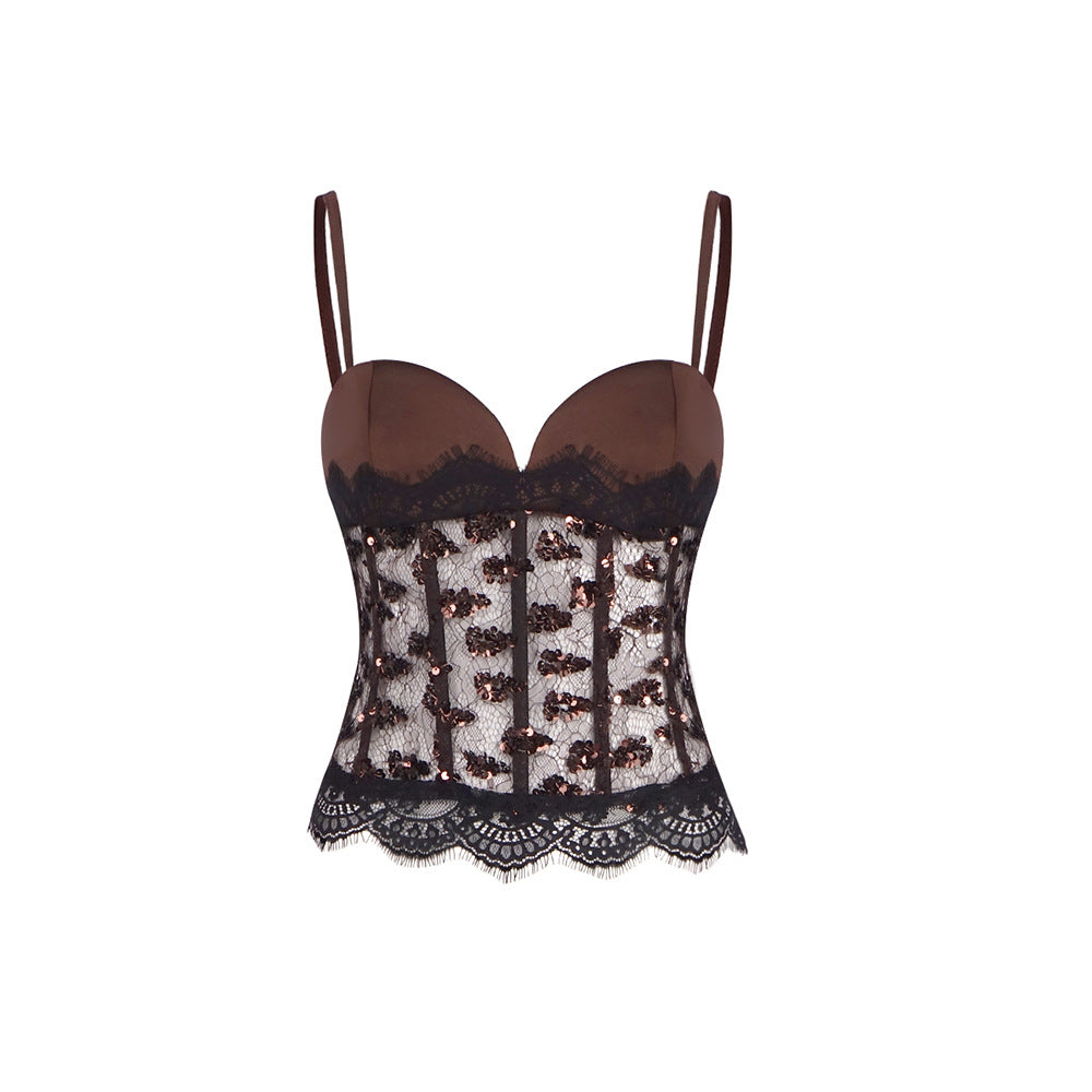 Alchimie Lace Corset Bustier Top