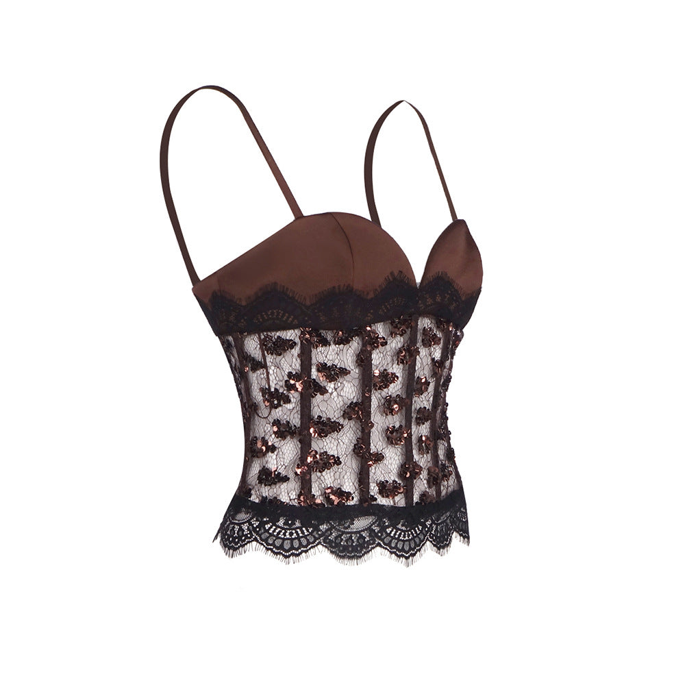 Alchimie Lace Corset Bustier Top