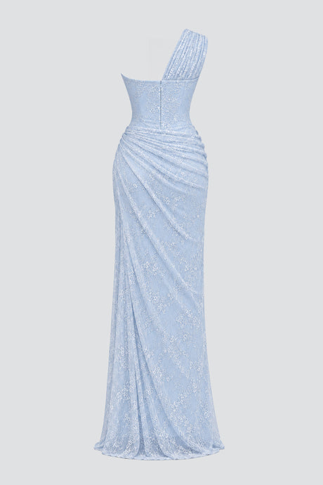 Angélique One Shoulder Draped Lace Maxi Dress - Blue_-_selmori.com_-_04