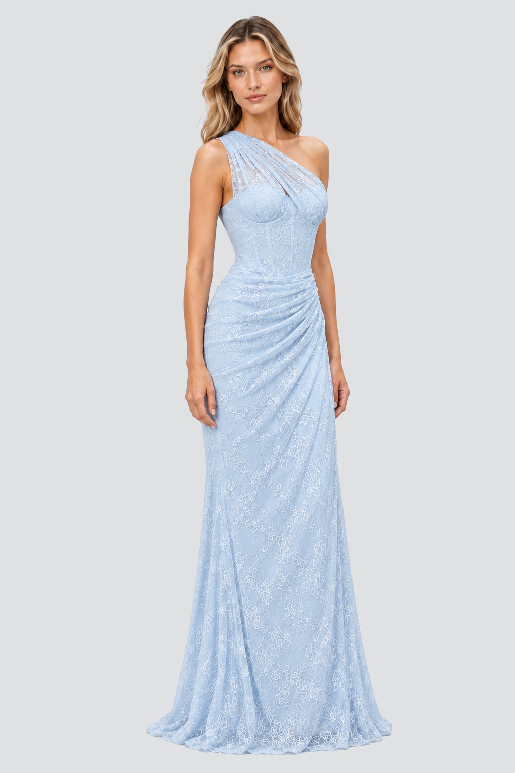 Angélique One Shoulder Draped Lace Maxi Dress - Blue_-_selmori.com_-_06