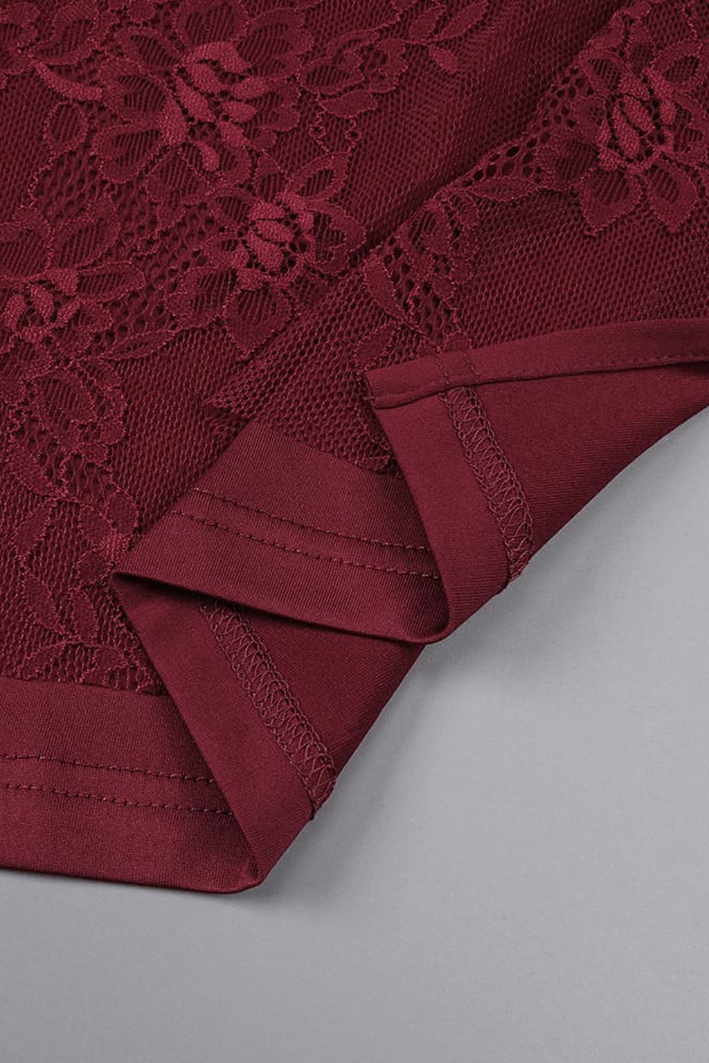 Angélique One Shoulder Draped Lace Maxi Dress - Red_-_selmori.com_-_17