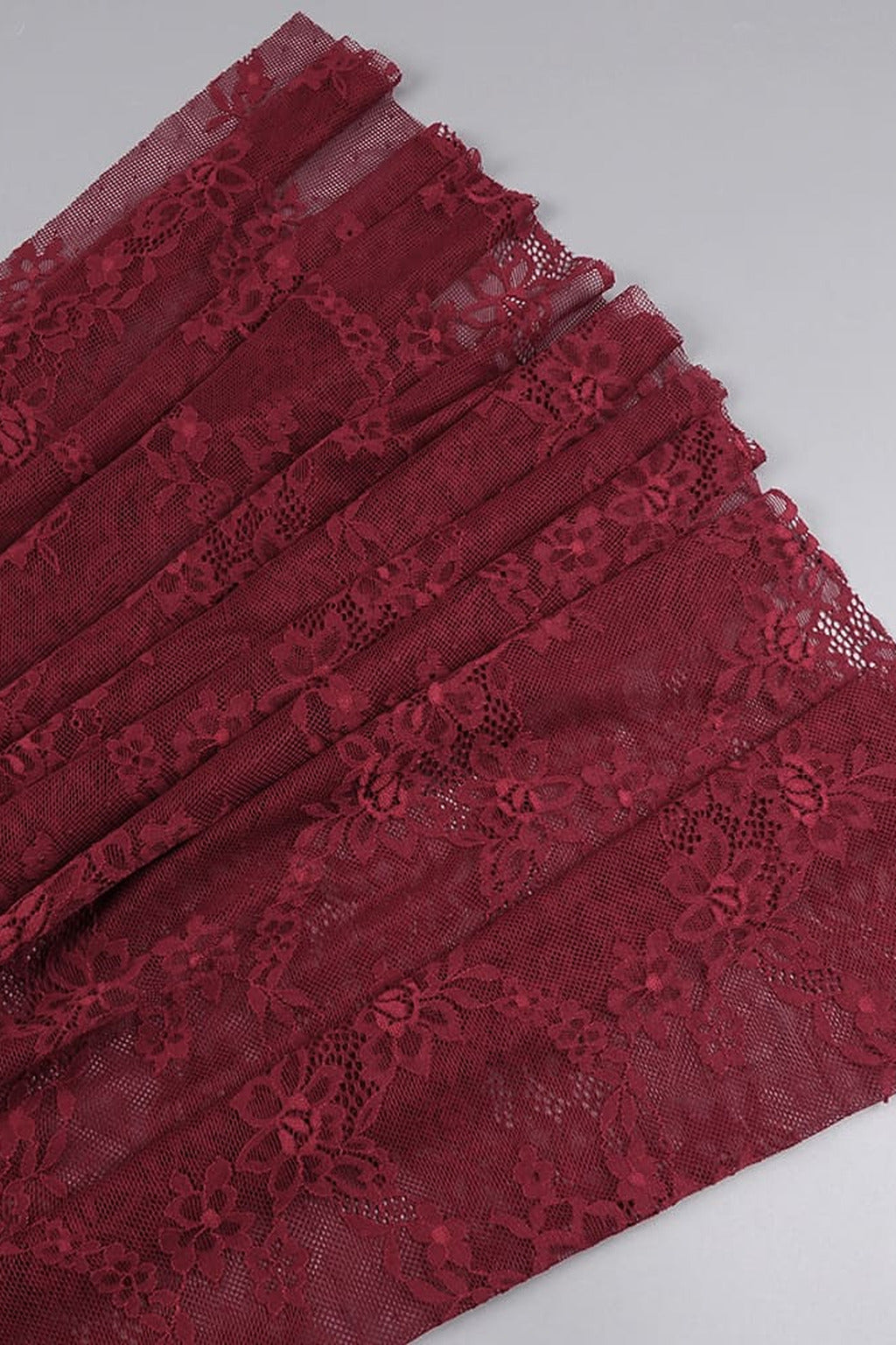 Angélique One Shoulder Draped Lace Maxi Dress - Red_-_selmori.com_-_19
