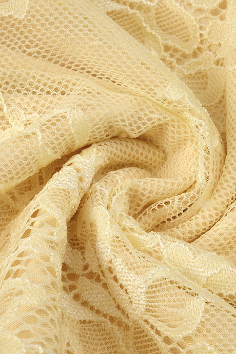 Angélique One Shoulder Draped Lace Maxi Dress - Yellow_-_selmori.com_-_09