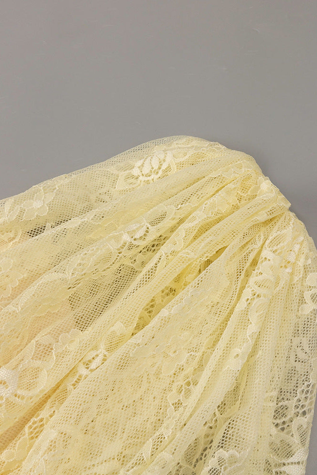 Angélique One Shoulder Draped Lace Maxi Dress - Yellow_-_selmori.com_-_21