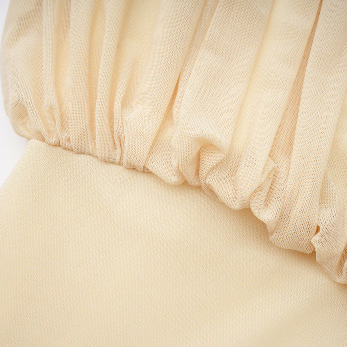 Pollen Pleated High Neck Maxi Dress