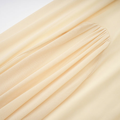 Pollen Pleated High Neck Maxi Dress