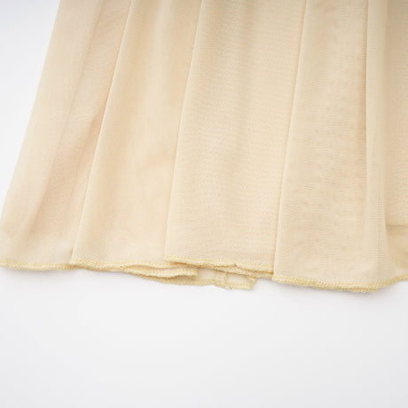 Pollen Pleated High Neck Maxi Dress