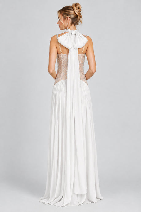 Aquarelle Rhinestone Panel Maxi Dress - White_-_selmori.com_-_02