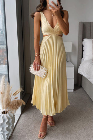 Aurélie V-Neck Cut-Out Maxi Dress