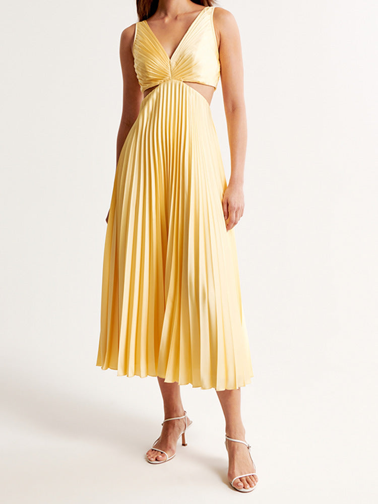 Aurélie V-Neck Cut-Out Maxi Dress