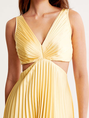 Aurélie V-Neck Cut-Out Maxi Dress