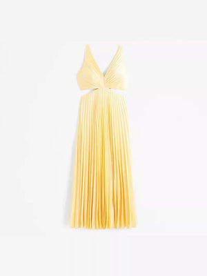Aurélie V-Neck Cut-Out Maxi Dress