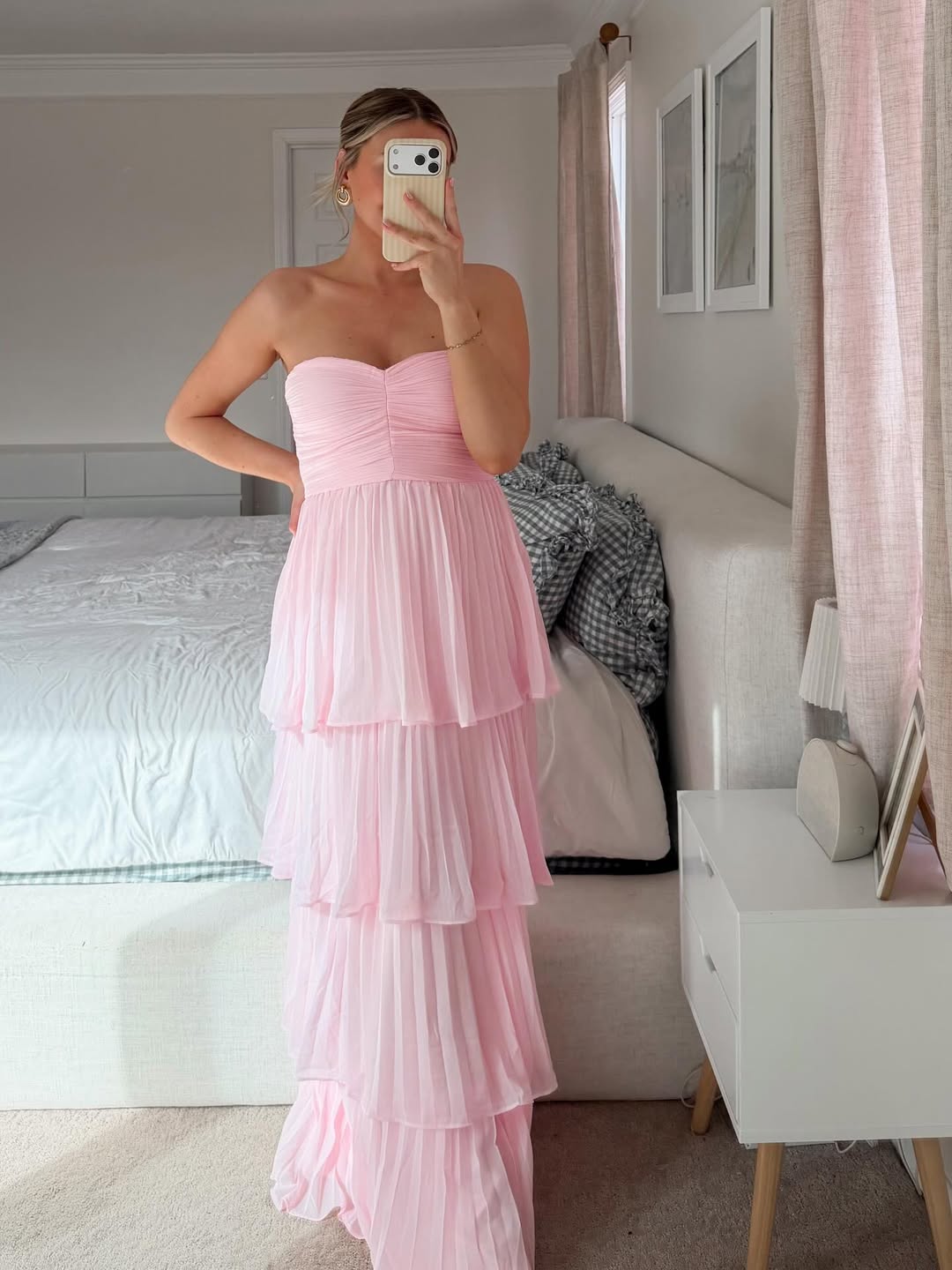 Manon Strapless Tiered Maxi Dress