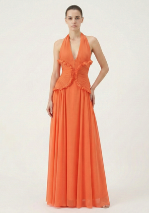 Énergie Halter Maxi Dress