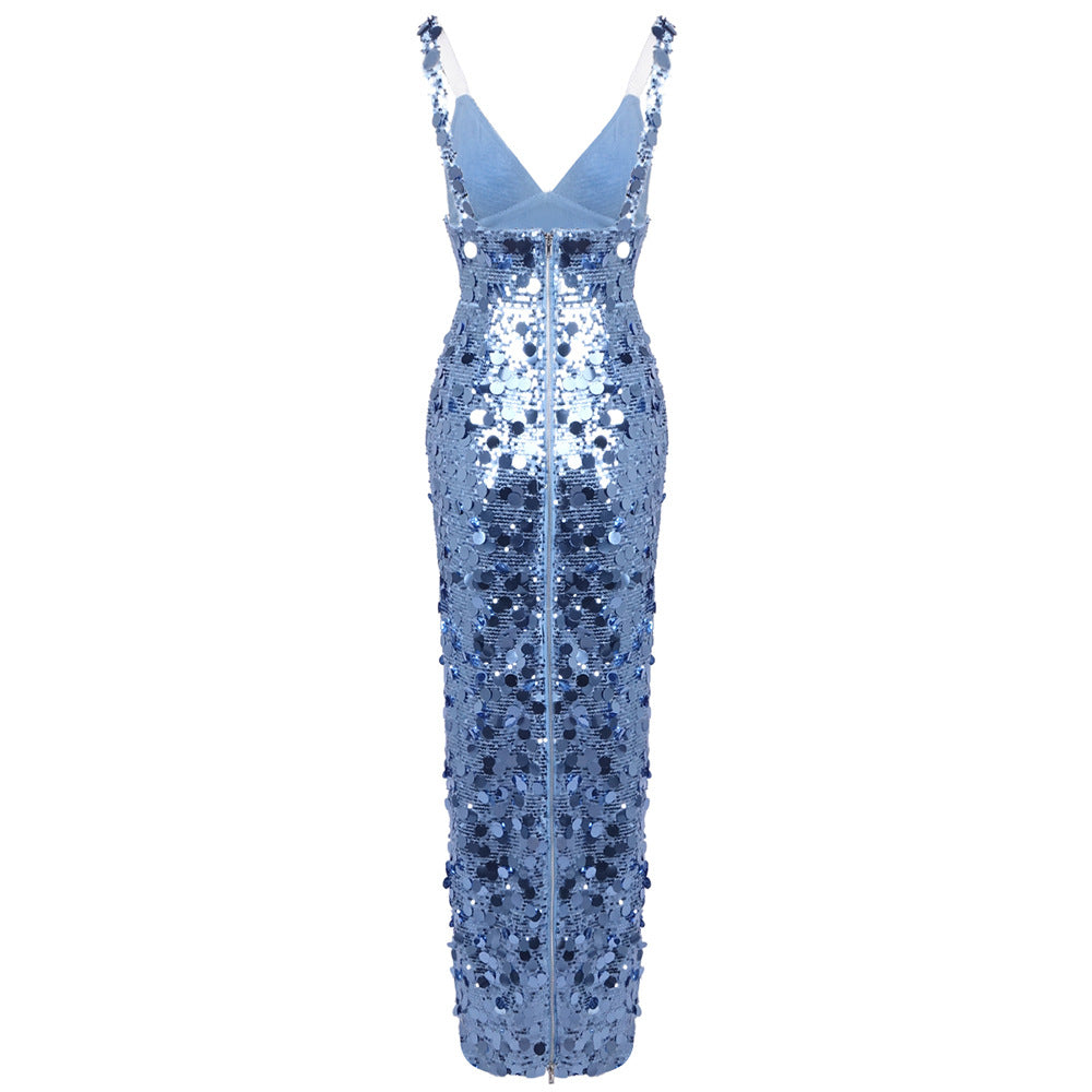 Éliane Sequin Maxi Dress