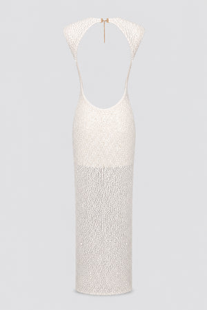 Caliste Sequin Cap-Sleeve Open-Back Maxi Dress - White_-_selmori.com_-_04