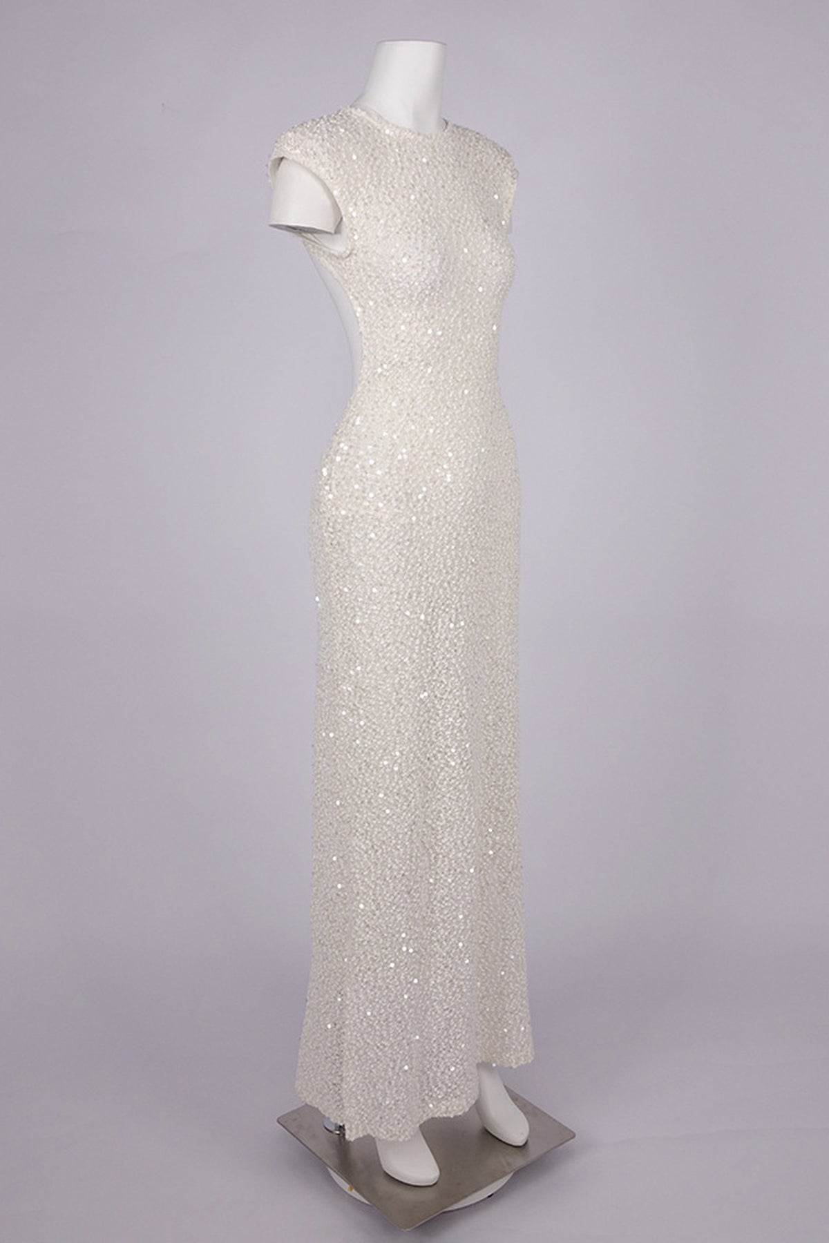 Caliste Sequin Cap-Sleeve Open-Back Maxi Dress - White_-_selmori.com_-_09