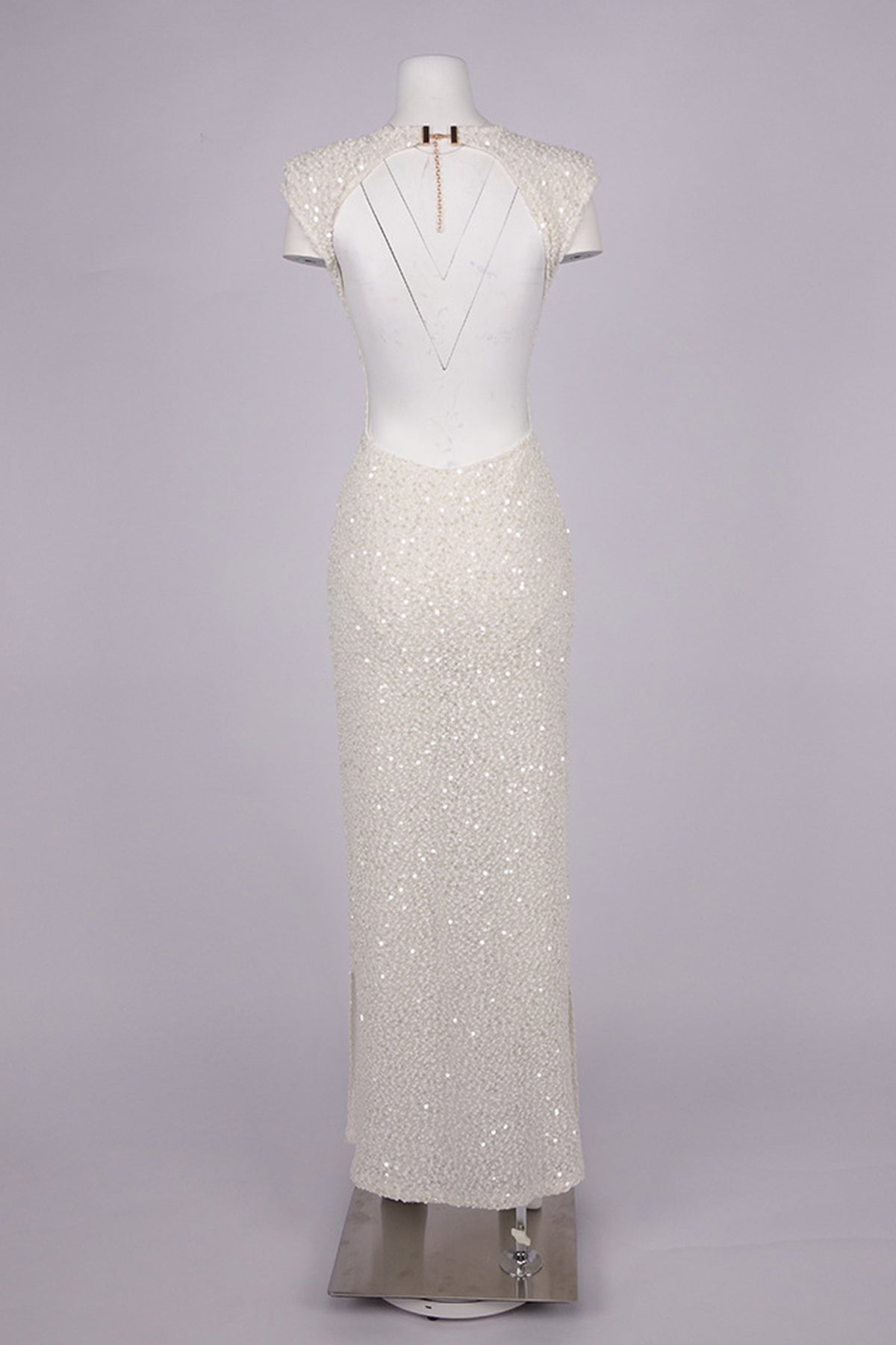 Caliste Sequin Cap-Sleeve Open-Back Maxi Dress - White_-_selmori.com_-_10