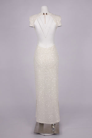Caliste Sequin Cap-Sleeve Open-Back Maxi Dress - White_-_selmori.com_-_10