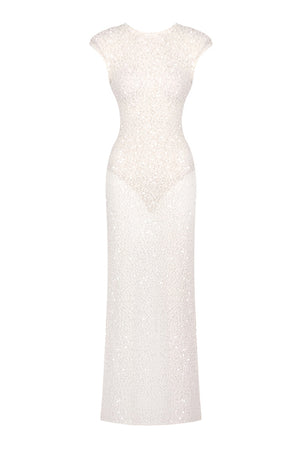 Caliste Sequin Cap-Sleeve Open-Back Maxi Dress - White_-_selmori.com_-_11