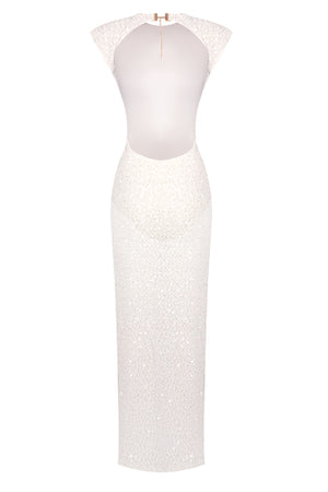 Caliste Sequin Cap-Sleeve Open-Back Maxi Dress - White_-_selmori.com_-_13