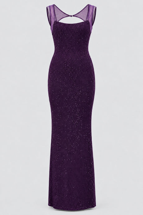 Célestianne Crystal Mesh Open-Back Maxi Dress - Purple_-_selmori.com_-_03