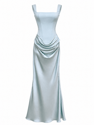 Hortense Square Neck Corset Maxi Dress