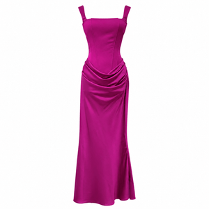 Hortense Square Neck Corset Maxi Dress
