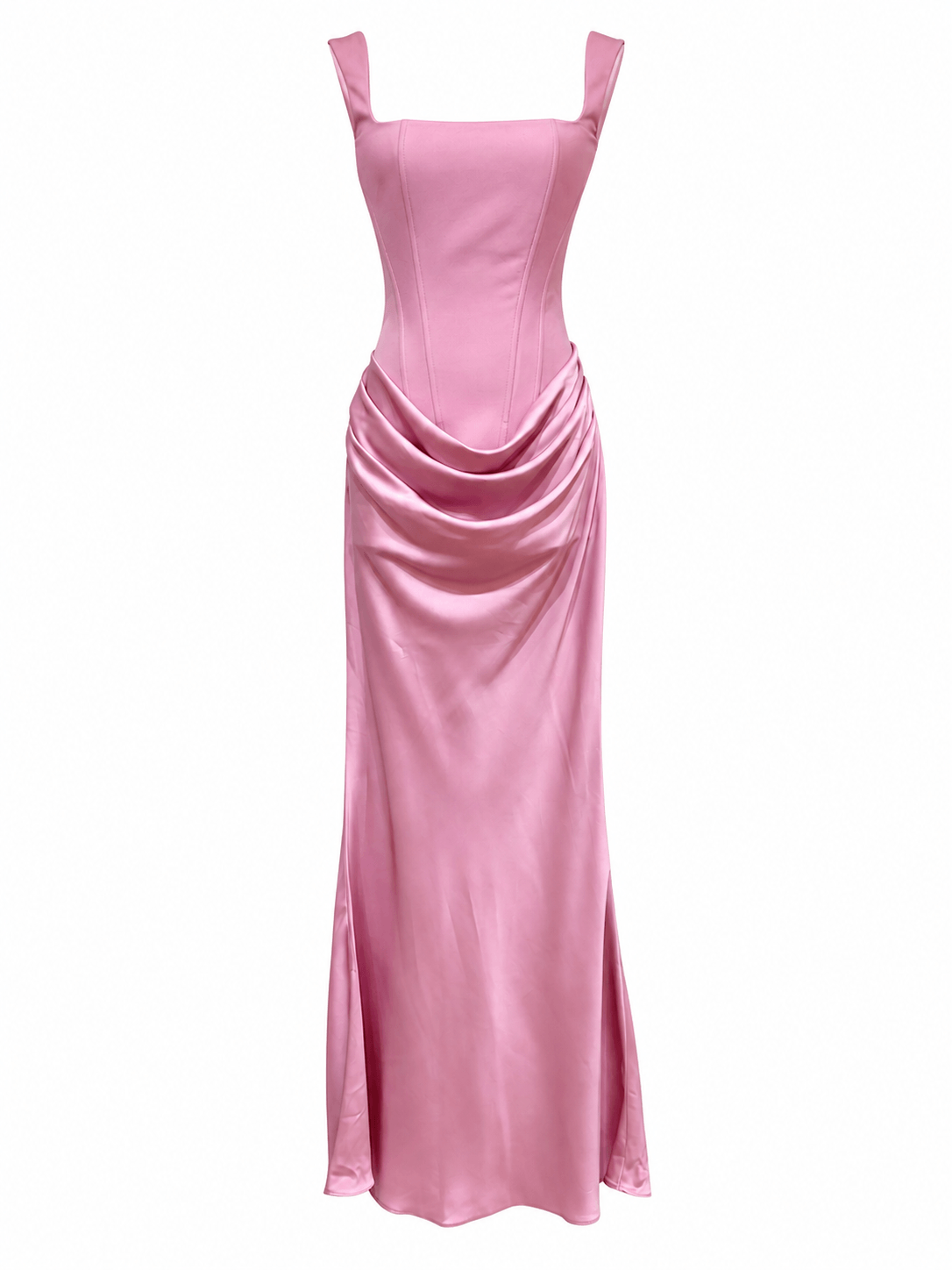 Hortense Square Neck Corset Maxi Dress