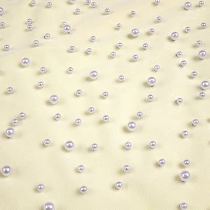 Ciselée Pearl Beaded Open Back Mermaid Maxi Dress