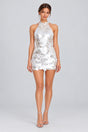 Clarivelle Halter Paillette Mini Dress - White_-_selmori.com_-_01