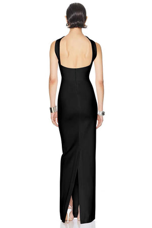 Clémence Strapless Evening Maxi Dress