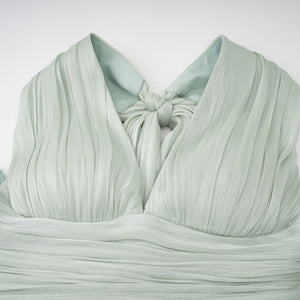 Selmori Verdelune Gathered Maxi Dress