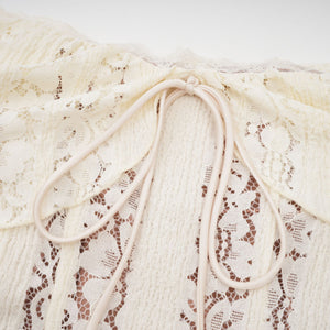 Sirène Off Shoulder Lace Maxi Dress